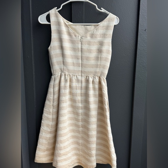 Lilly Pulitzer Cream and White Striped Mini Dress - Picture 5 of 10